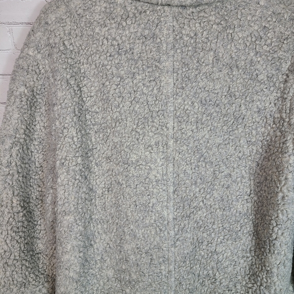 Reiss Women's Gray Wool Blend Teddy Coat size 12 - Picture 11 of 12